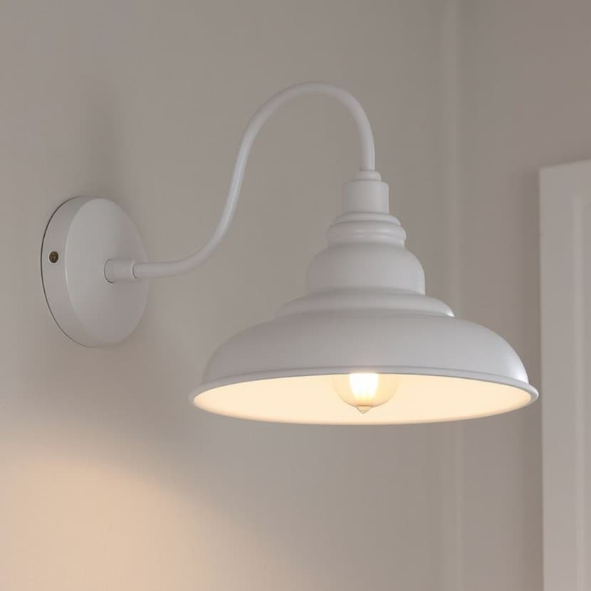 Grey Haze Reclaimed Style Wall Light - Portland - Elesi