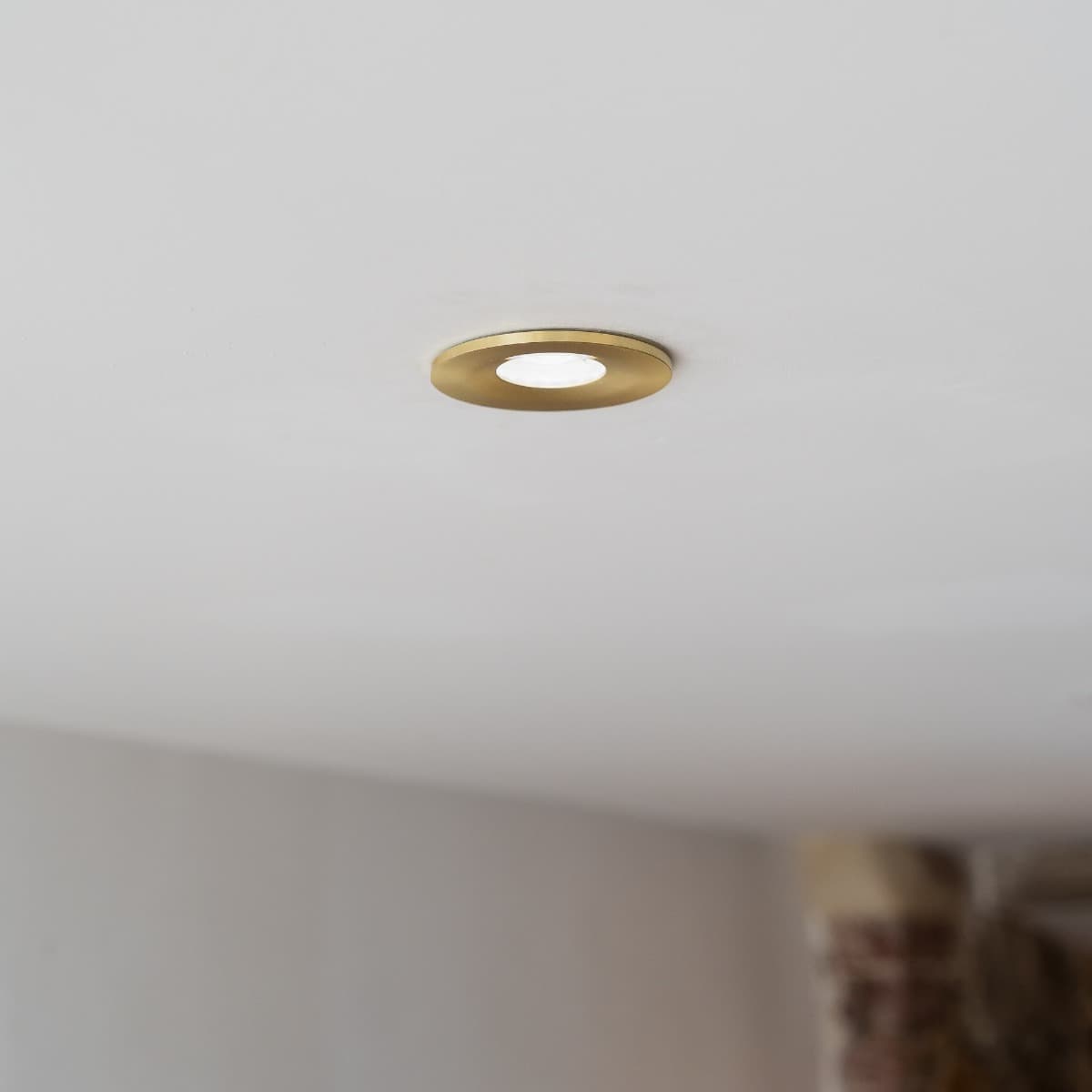 Soho Lighting Brushed Brass LED Downlights - Fire Rated - Fixed - IP65 - CCT Switch - High CRI - Dimmable