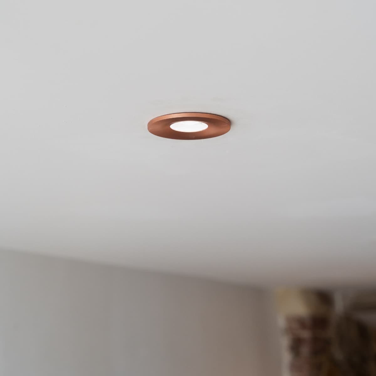Soho Lighting Satin Rose Gold CCT Dim To Warm LED Downlight Fire Rated IP65