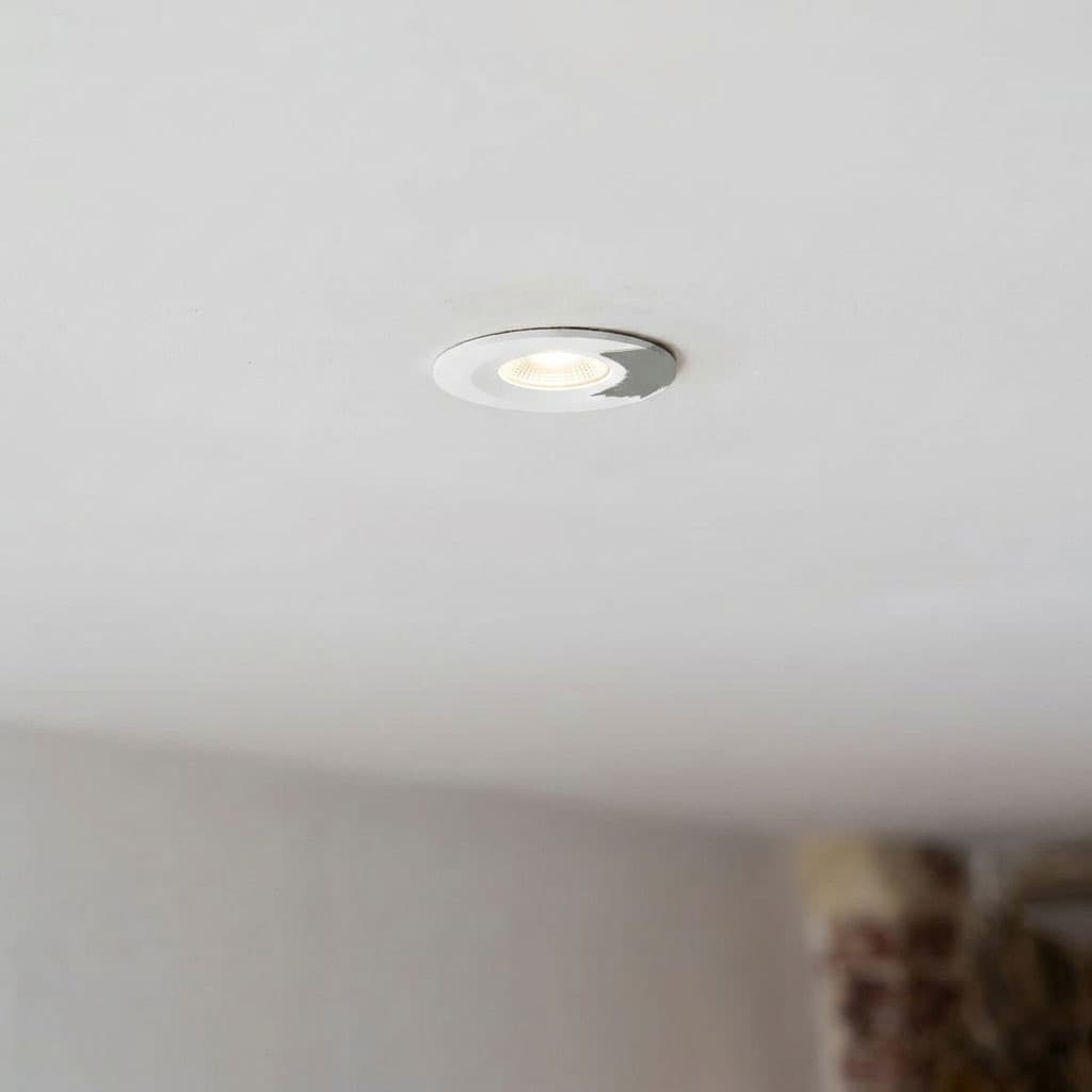 Soho Lighting Primed Paintable Integrated LED Downlight Fire Rated IP65 - CCT Switch - High CRI - Dimmable