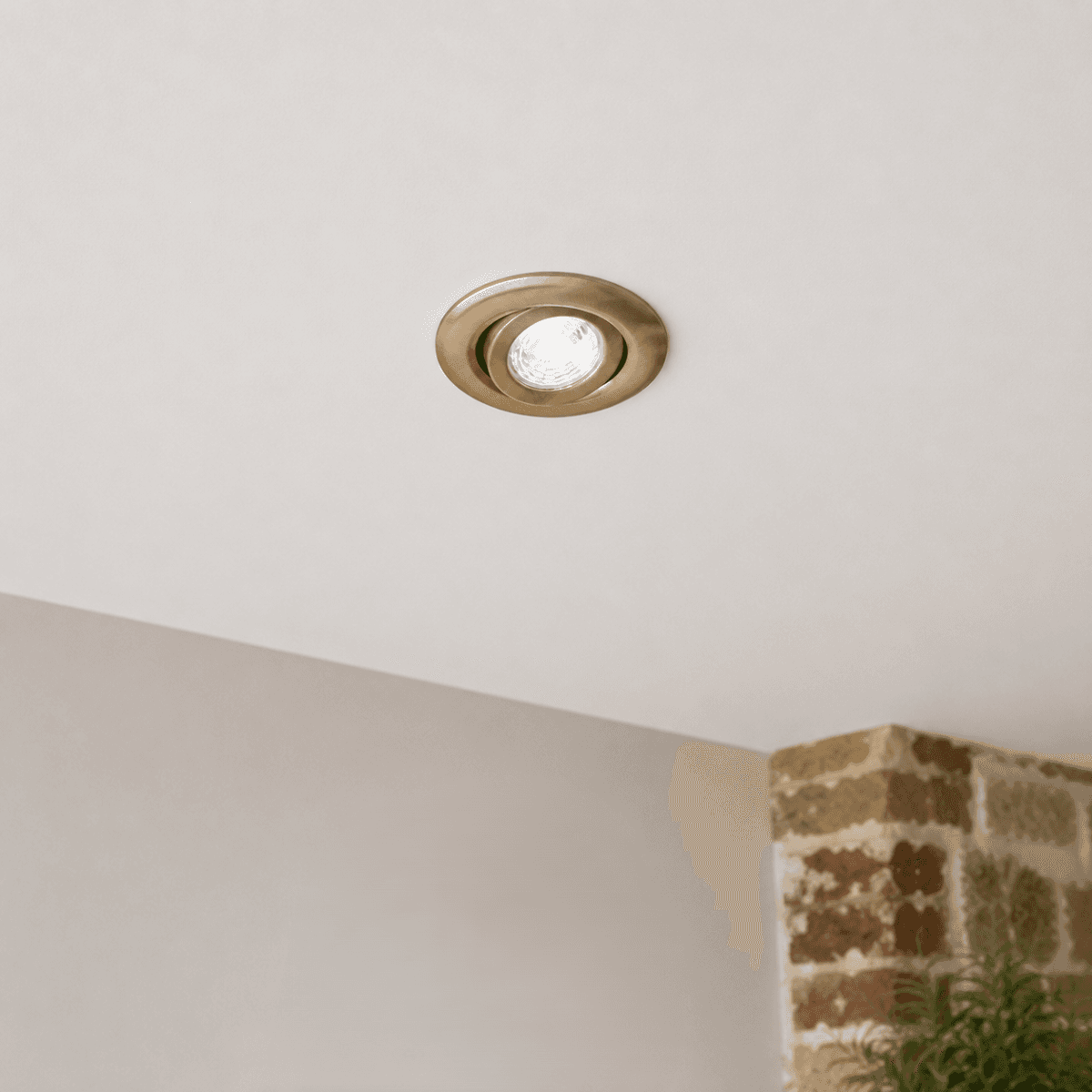 Soho Lighting Brushed Brass 4K Cool White Tiltable LED Downlights - Fire Rated - IP44 - High CRI - Dimmable