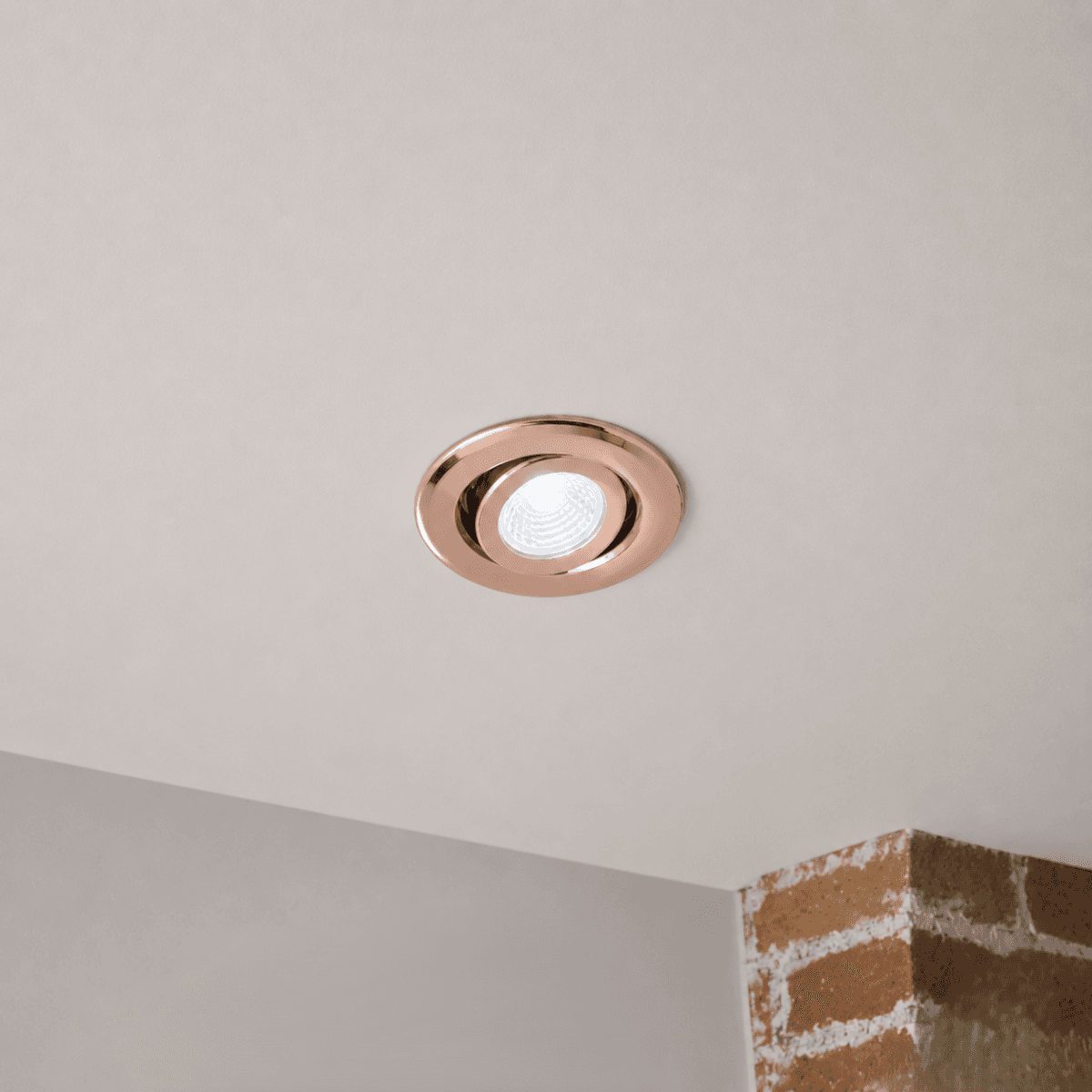 Soho Lighting Rose Gold 4K Cool White Tiltable LED Downlights - Fire Rated - IP44 - High CRI - Dimmable