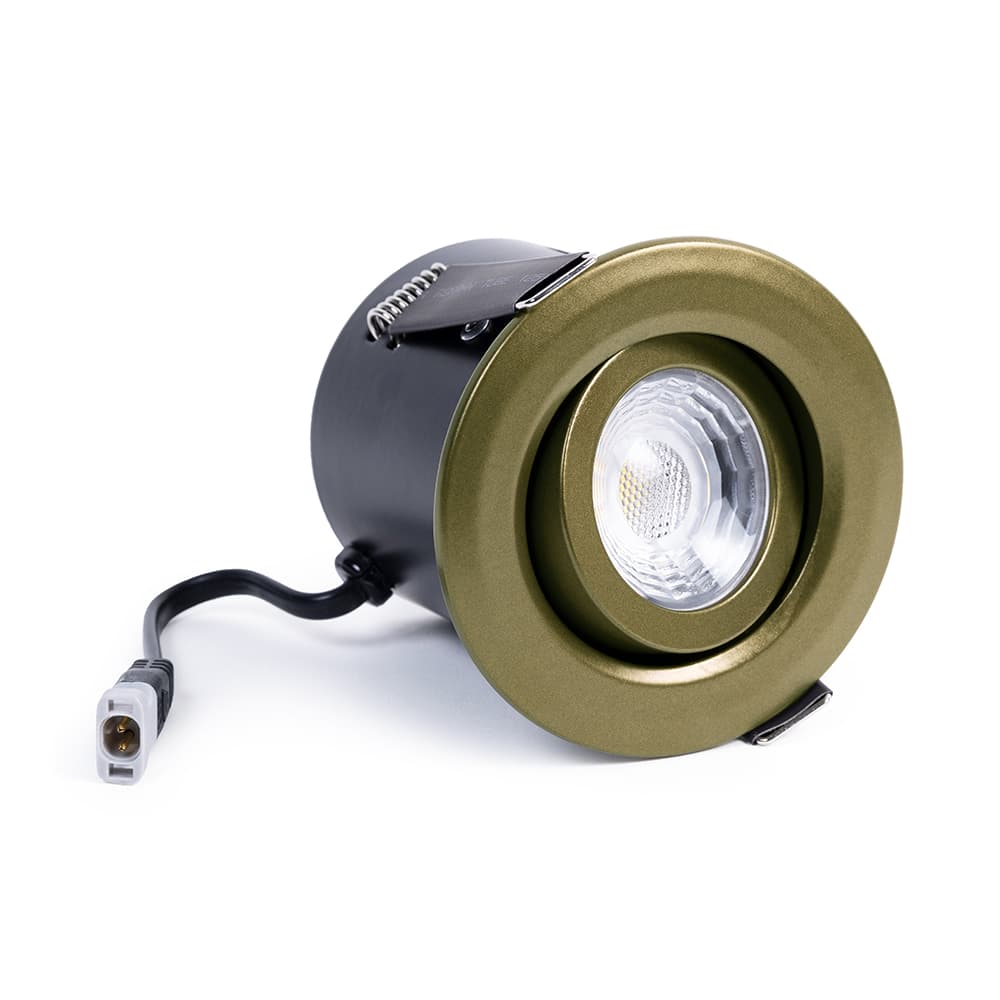 Soho Lighting Bronze 3K Warm White Tiltable LED Downlights - Fire Rated - IP44 - High CRI - Dimmable