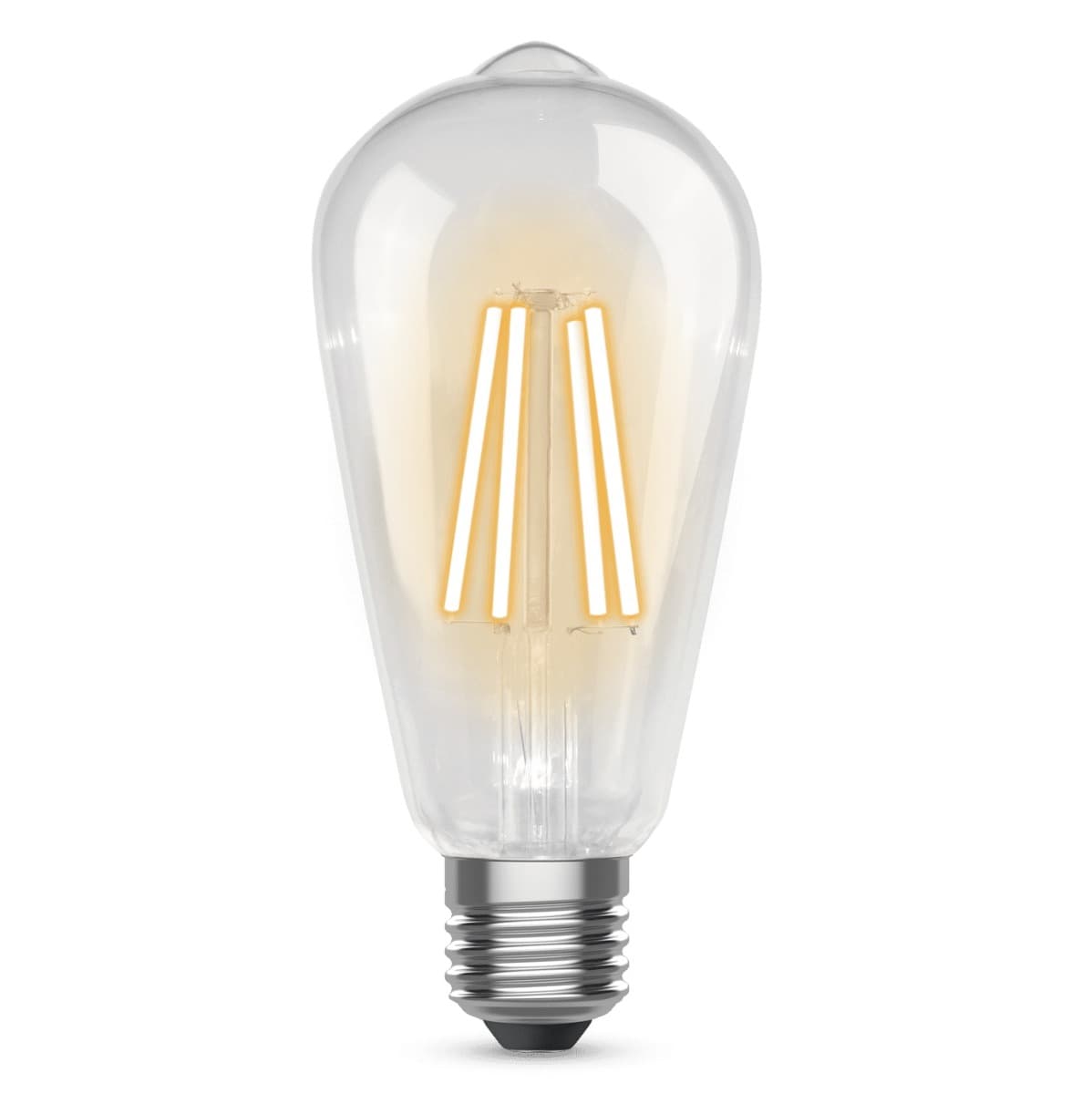 Kosnic Teardrop ST64 4.2W E27 2700K CRI 80 Dimmable Clear Straight Filament LED Bulb