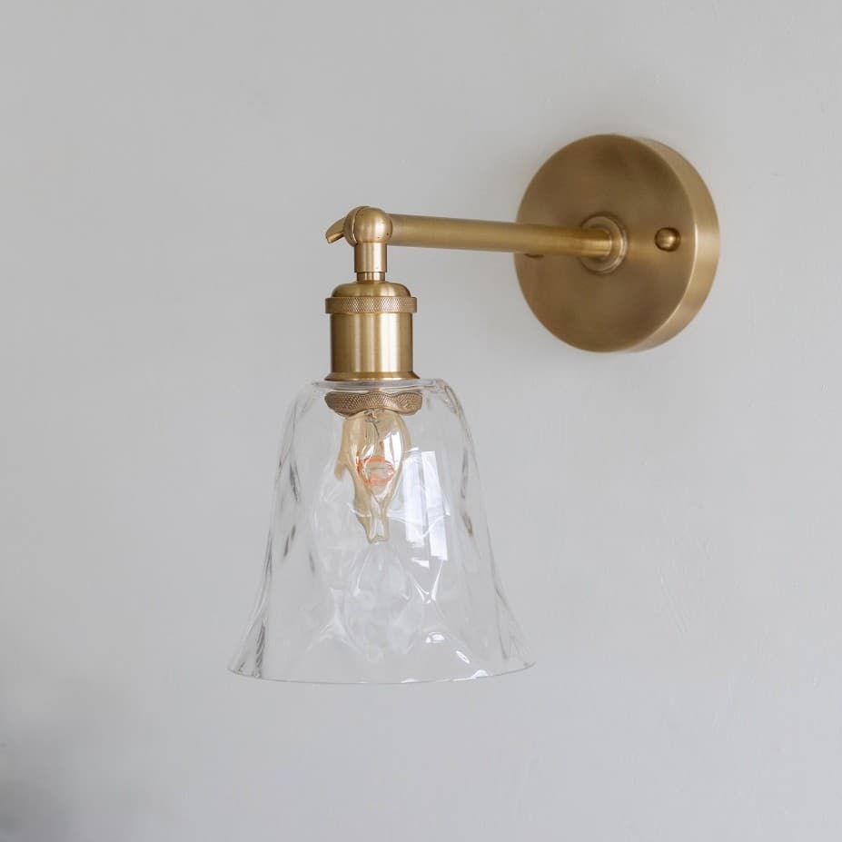 Rosetti Dapple Glass and Bronze Wall Light - The Soho Lighting Company