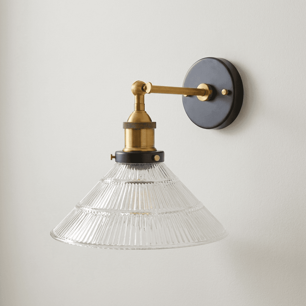 Romilly Etched Glass Funnel French Style Wall Light - Soho Lighting