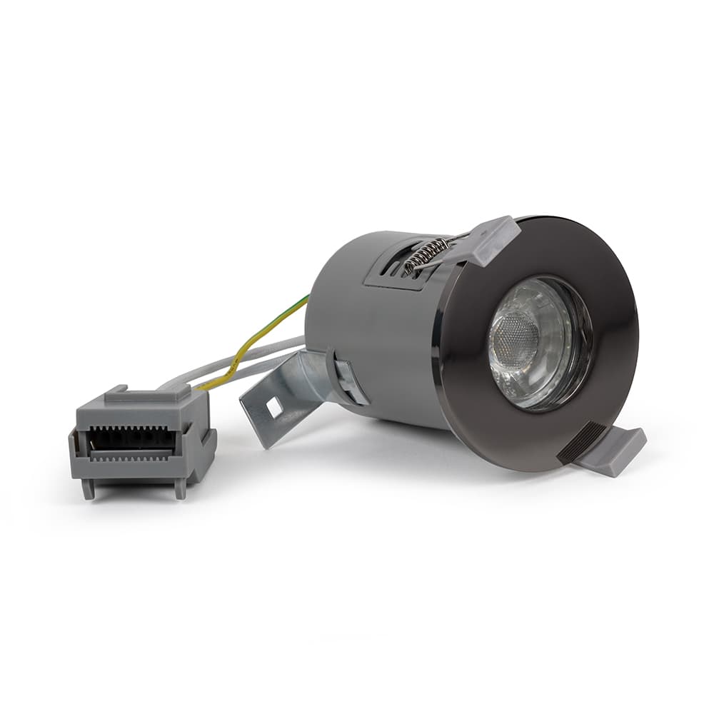 Lieber Black Nickel GU10 Fire rated IP65 downlight