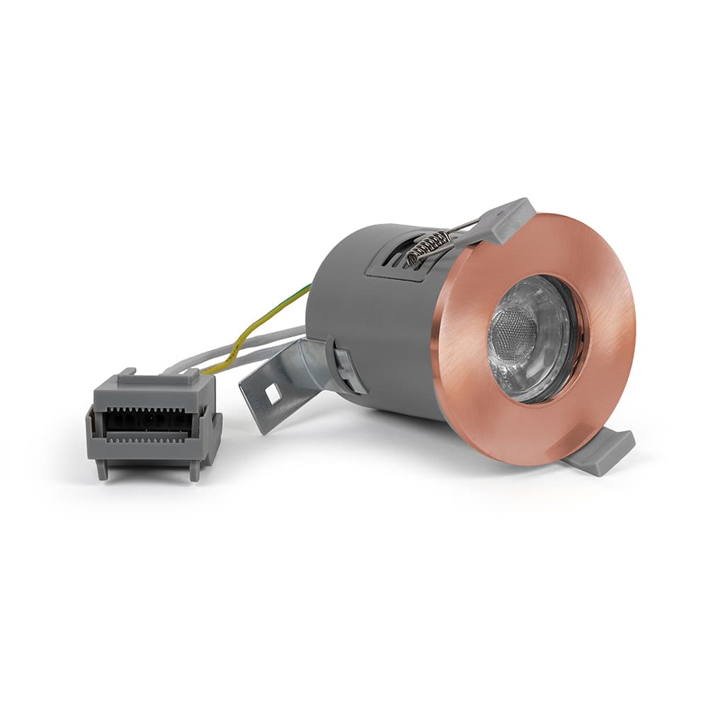 Lieber Rose Gold GU10 Fire rated IP65 downlight