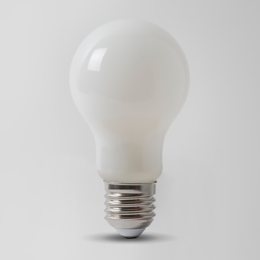 Soho Lighting 8w E27 ES Opal GLS LED Light Bulb 4100K Horizon Daylight High CRI Dimmable