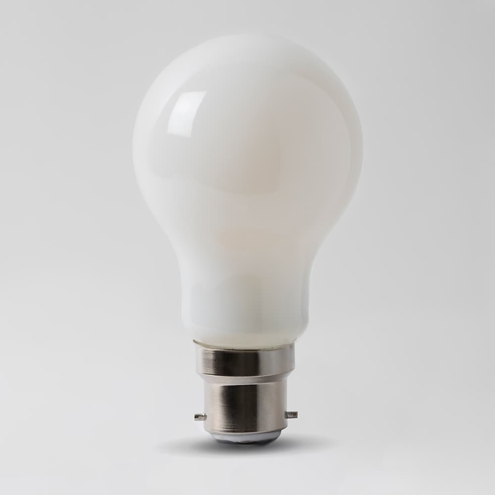 Soho Lighting B22 Opal GLS Dimmable LED Bulb 8W - 4100K - Horizon Daylight