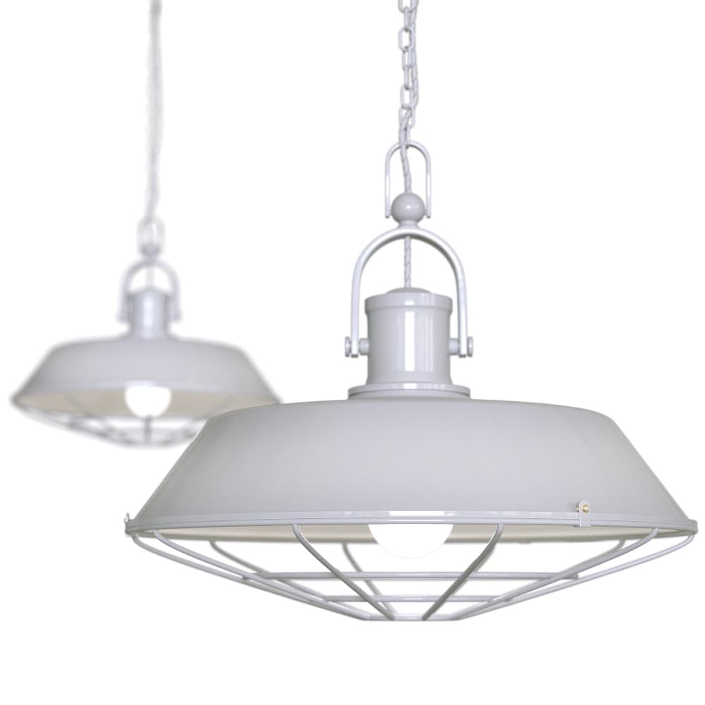 Grey Haze Caged Industrial Kitchen Island Kitchen Island Pendant Light - Brewer Cage - Elesi