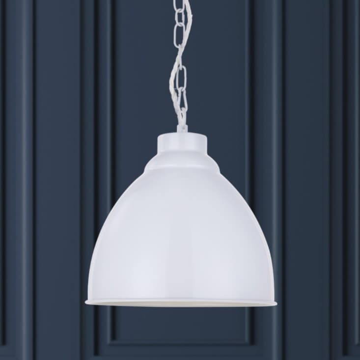 Pure White Vintage Pendant Light Oxford - Elesi