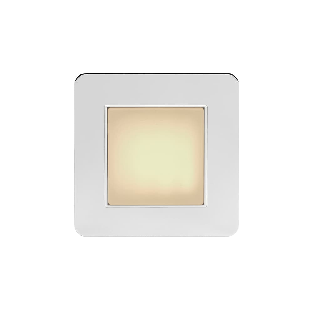 Soho Lighting Polished Chrome Flat Plate LED Stair Light - Warm White