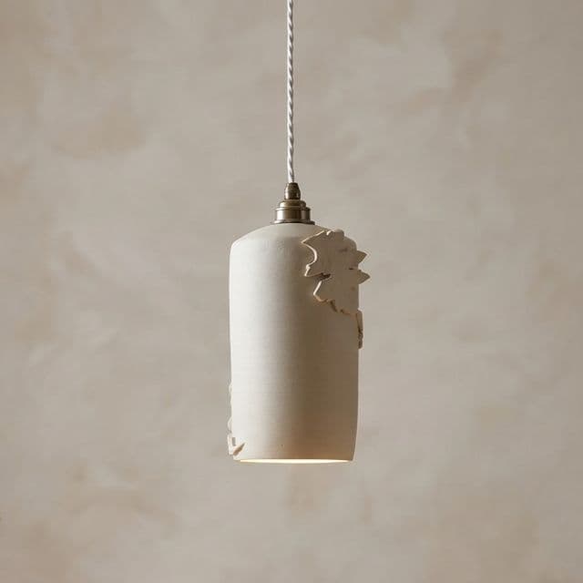 Acanthus Sweep Pendant - Clay - The Soho Lighting Company
