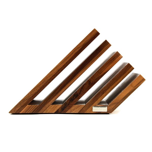 Artelegno Venezia 5-tier Magnetic Walnut Knife Block