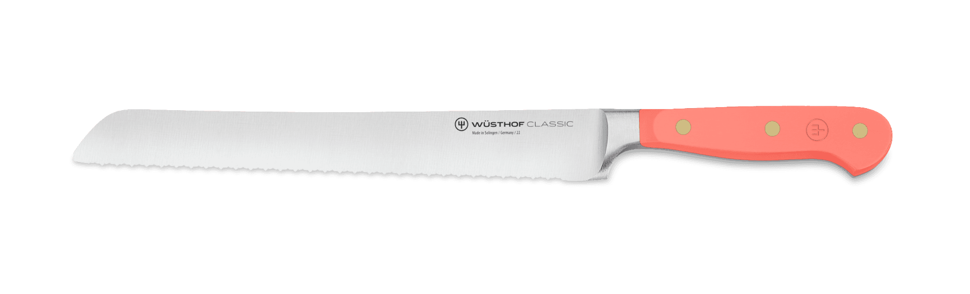 Wüsthof Classic Colour Precision Double Serrated Bread Knife 23cm Coral Peach (WT1061706323)