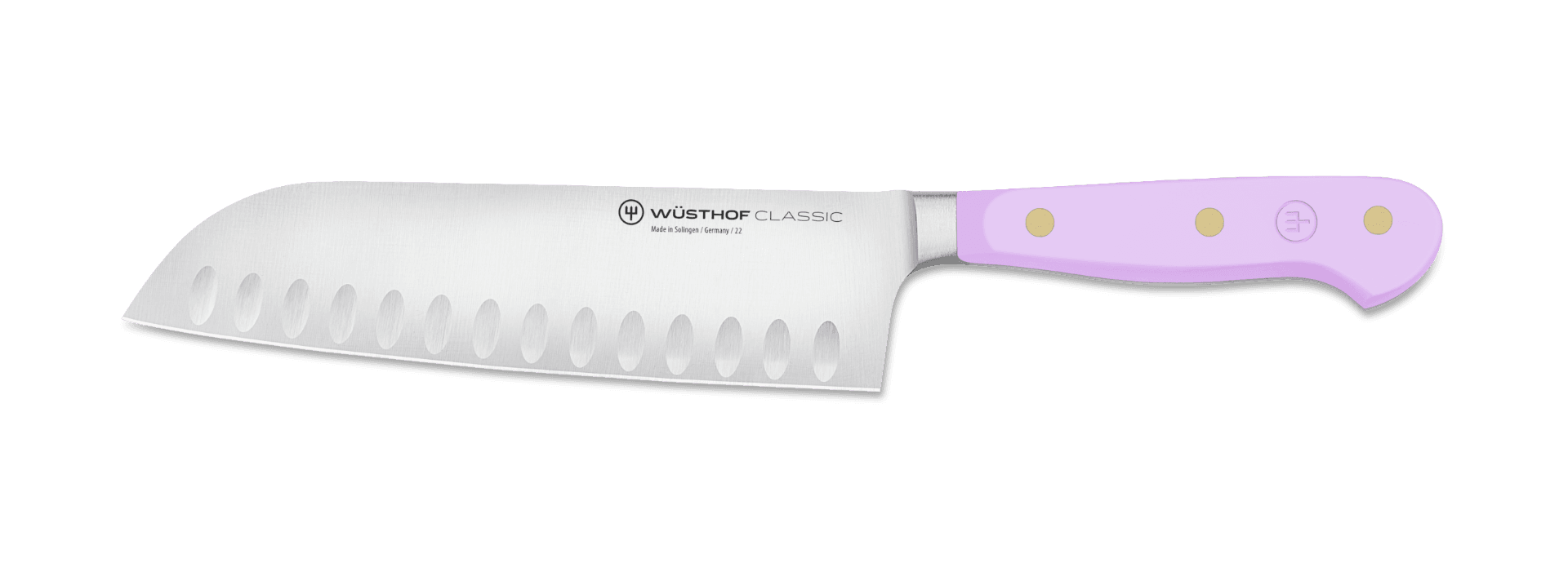 Wüsthof Classic Colour Santoku with Hollow Edge Knife 17cm Purple Yam (WT1061731417)