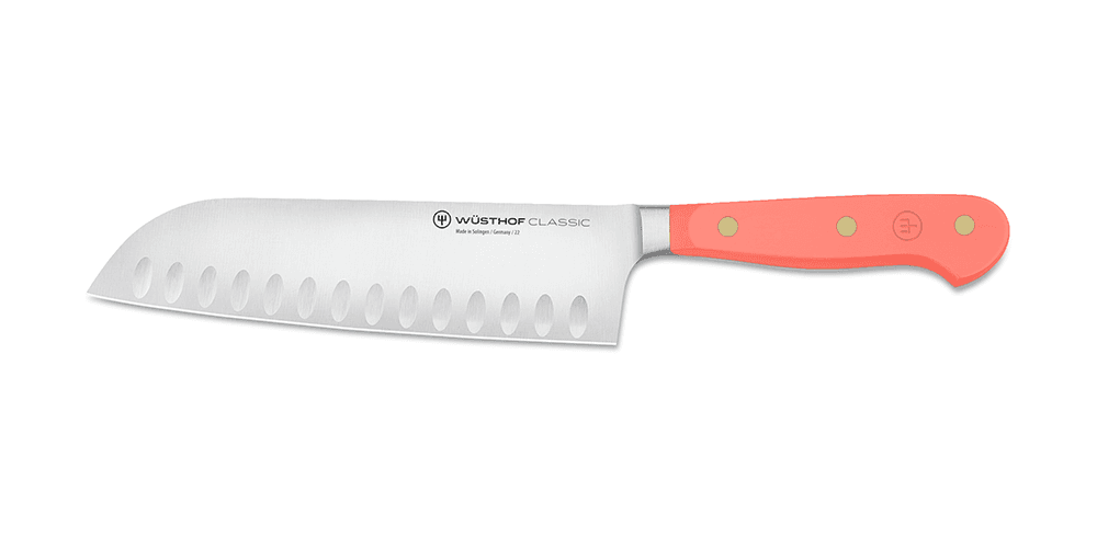 Wüsthof Classic Colour Santoku with Hollow Edge Knife 17cm Coral Peach (WT1061731517)