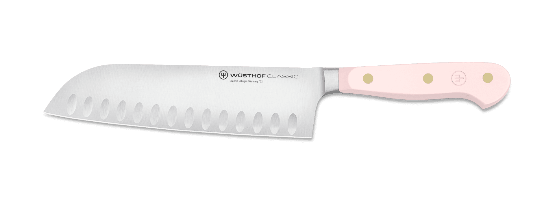 Wüsthof Classic Colour Santoku with Hollow Edge Knife 17cm Pink Himalayan Salt (WT1061731617)