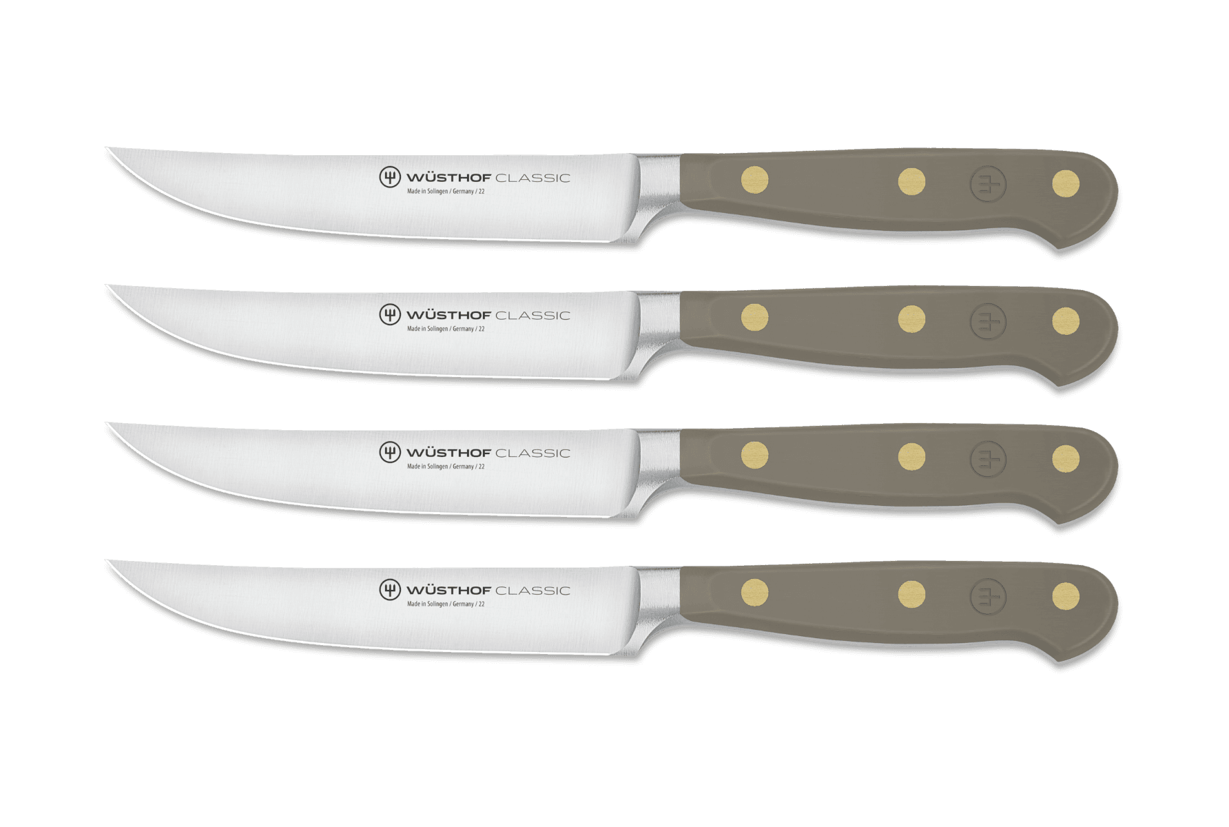 Wüsthof Classic Colour 4-piece Steak Knife Set Velvet Oyster (WT1061760401)