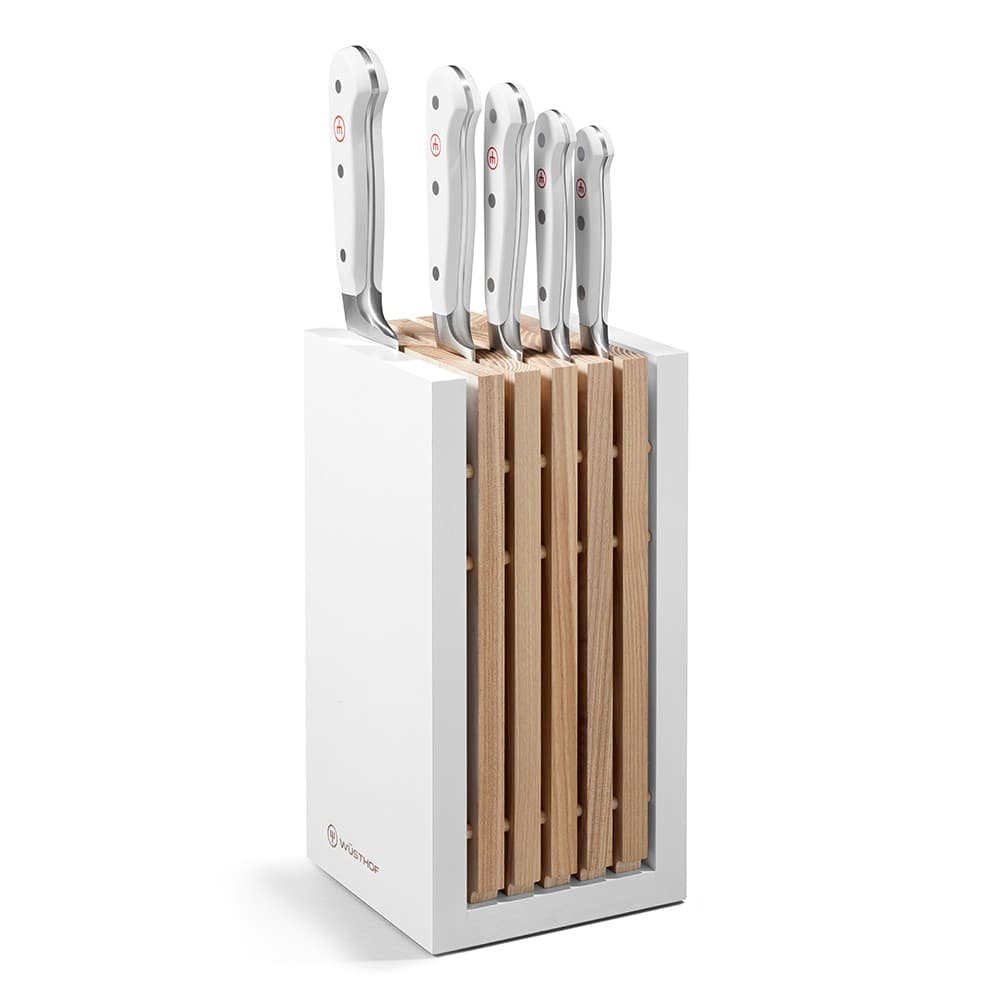 Wüsthof Classic White 5pc Knife Block Set with Bread Knife (WT1090270502)