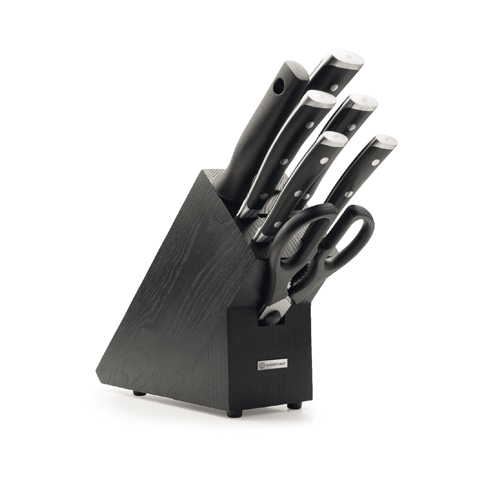 Wüsthof Classic Ikon 7pc Knife Block Black Ash (WT1090370703)