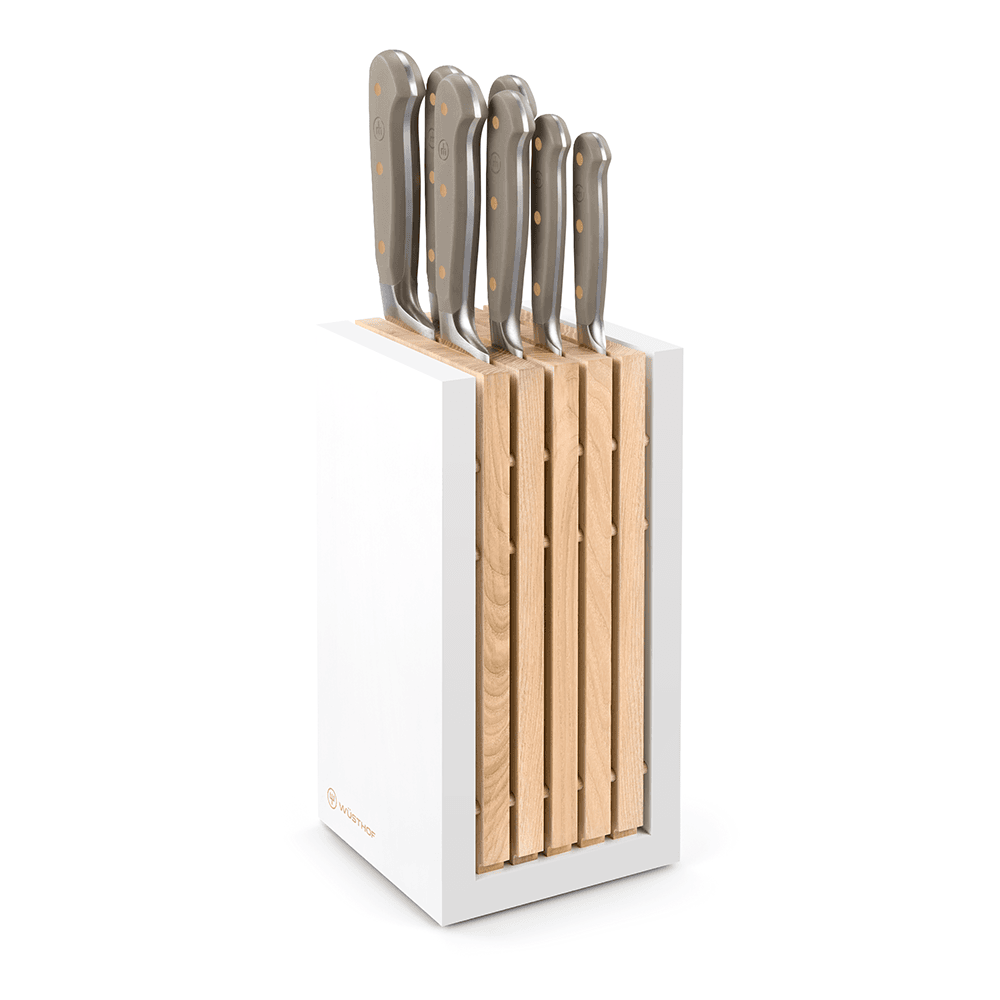 Wüsthof Classic Colour 8-piece Designer Knife Block Set Velvet Oyster (WT1091770711)