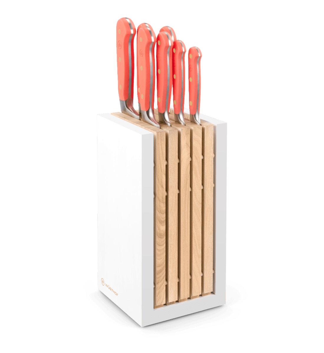 Wüsthof Classic Colour 8-piece Designer Knife Block Set Coral Peach (WT1091770713)