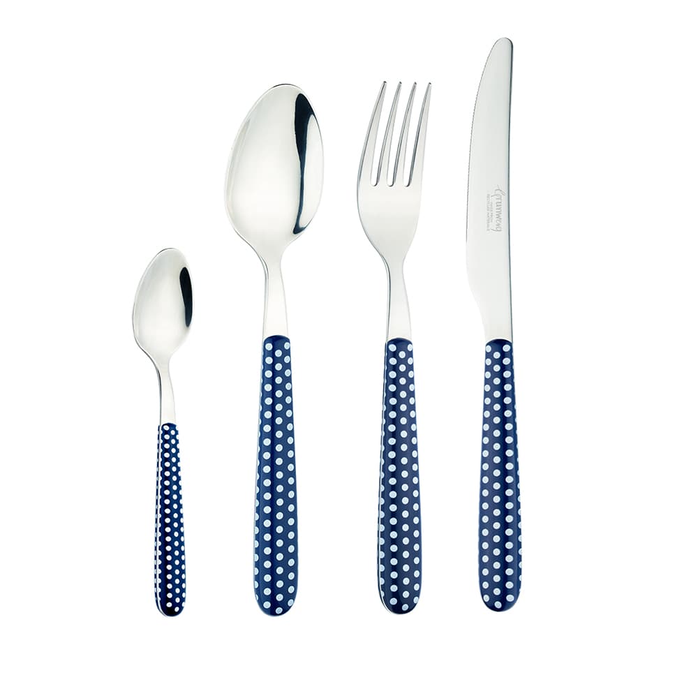 Grunwerg Greenwork 24 Piece Cutlery Set Polka