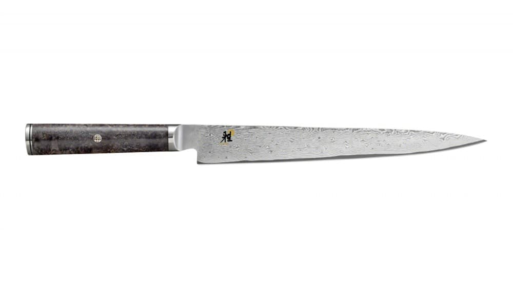 Miyabi Black 5000MCD 67 sujihiki fillet knife 24 cm Damascus brown