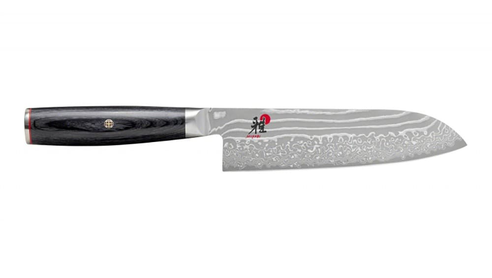 Miyabi Raw 5000FCD santoku knife 18 cm Damascus-black