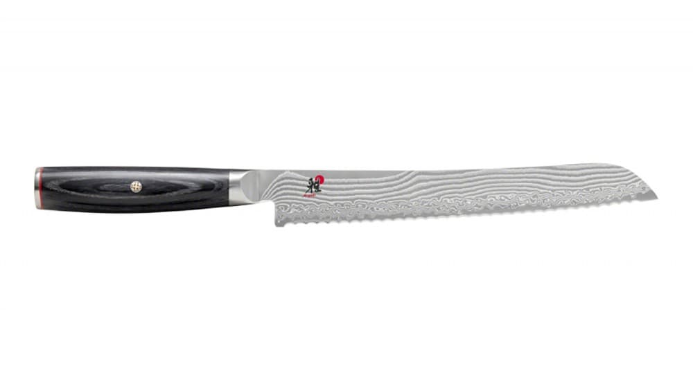 Miyabi Raw 5000FCD bread knife 23 cm Damascus black