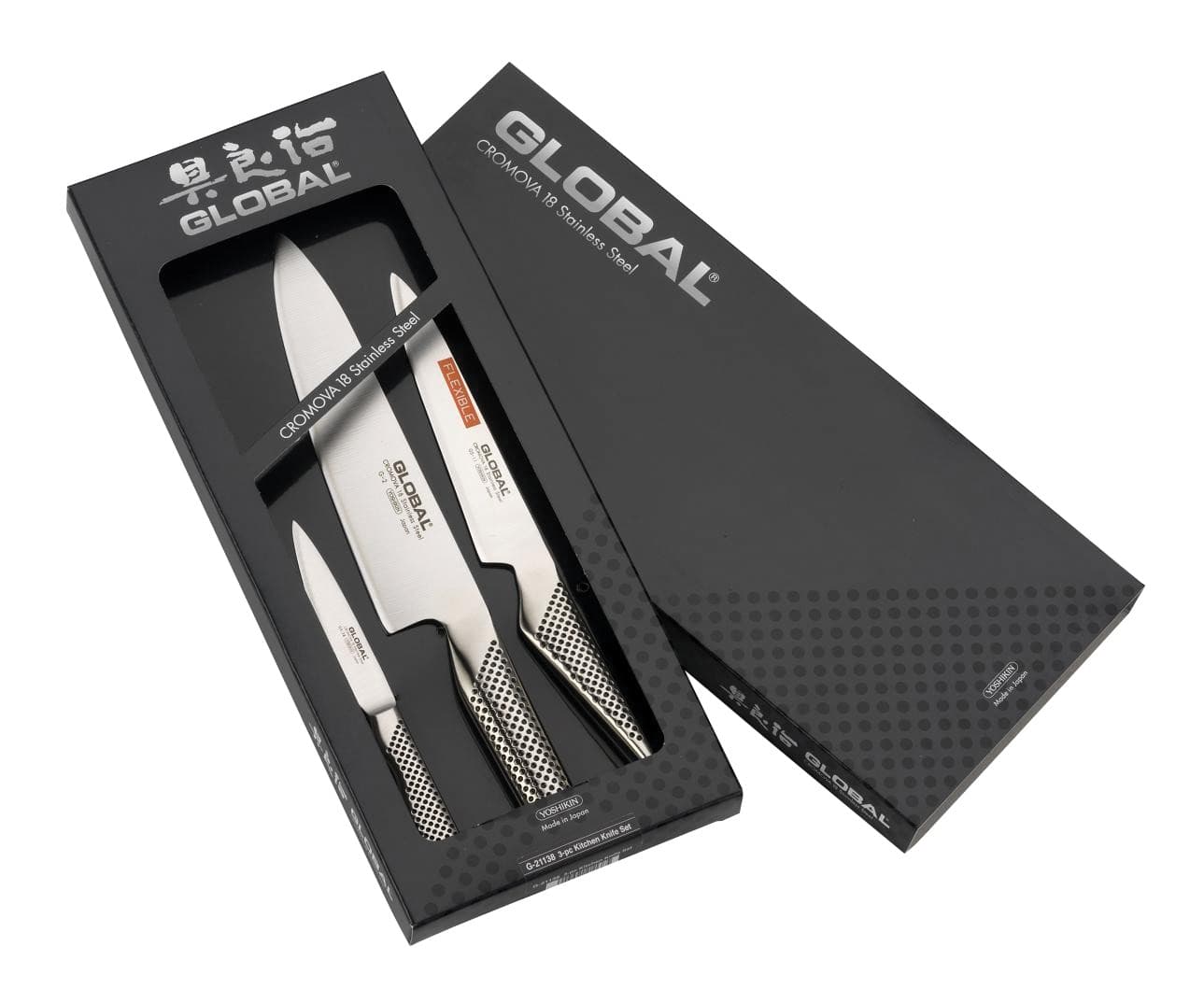 Global G21138 - 3 piece Kitchen Knife Set (G-21138)