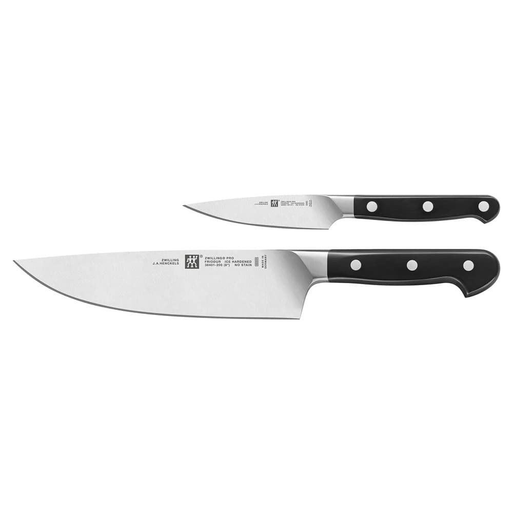 Zwilling Zwilling Pro knife set 2 pieces Black-stainless steel