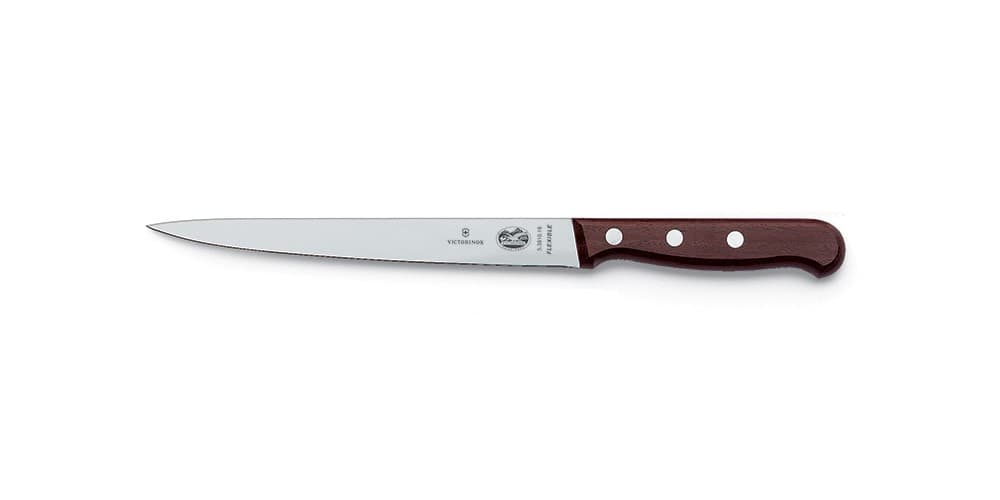 Victorinox Wood 18cm Filleting Knife with Flexible Narrow Blade (5381018)