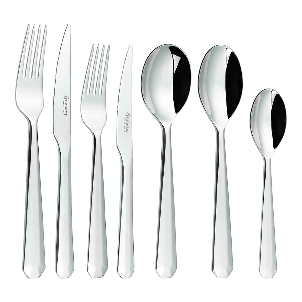 Grunwerg Rivelin 56 Piece Cutlery Set for 6 People