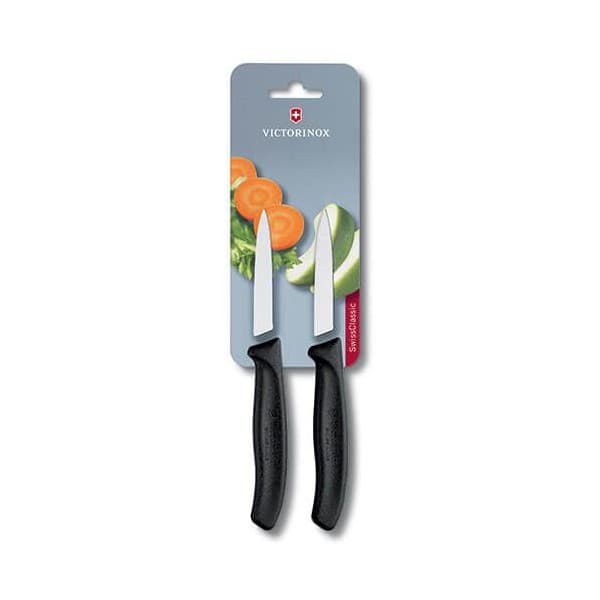 Victorinox Swiss Classic 2 x 8cm Paring Knife Pointed Black (67603B)