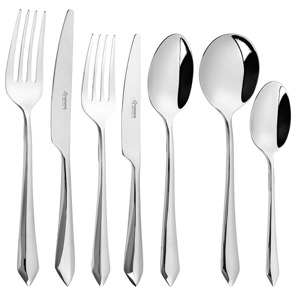 Grunwerg Prism 84 Piece Cutlery Set for 12 People