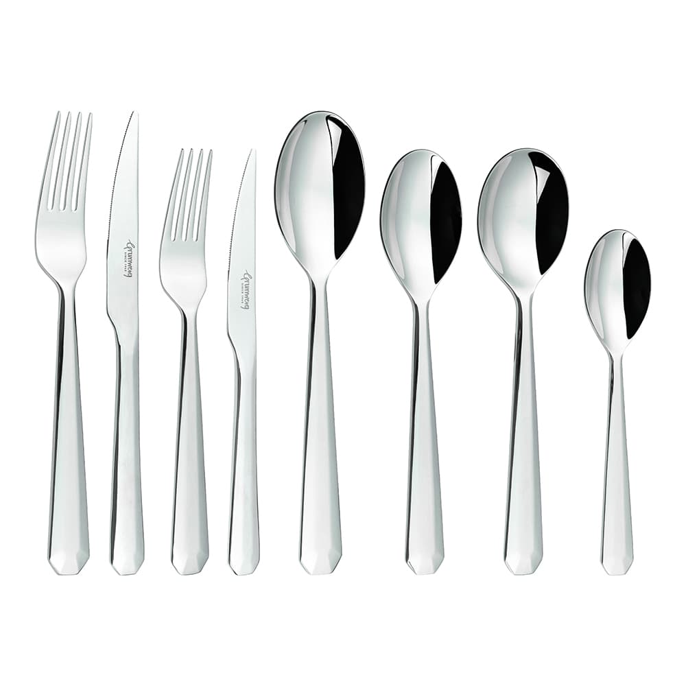 Grunwerg Rivelin 84 Piece Cutlery Set for 6 People