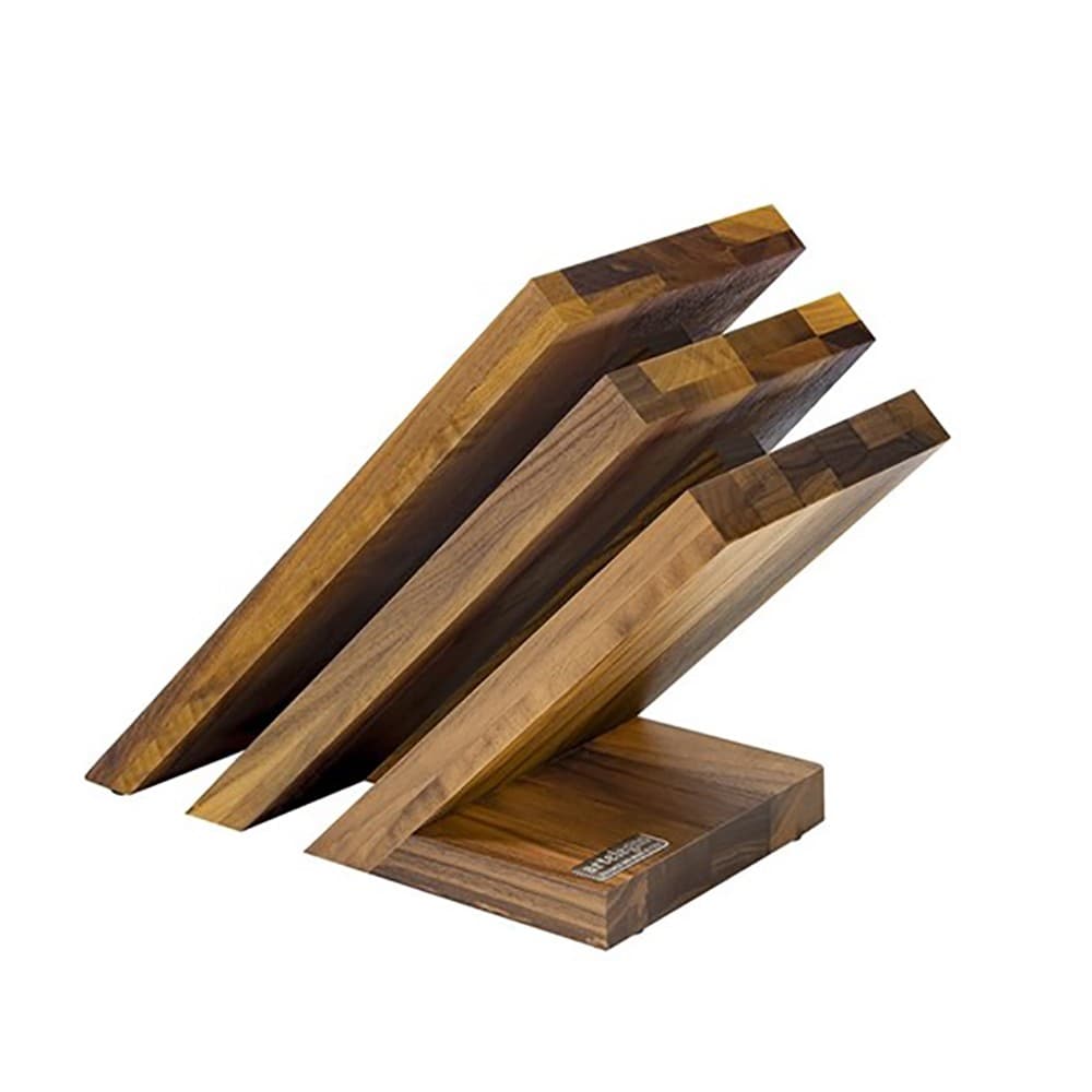 Artelegno Venezia 3-tier Magnetic Walnut Knife Block