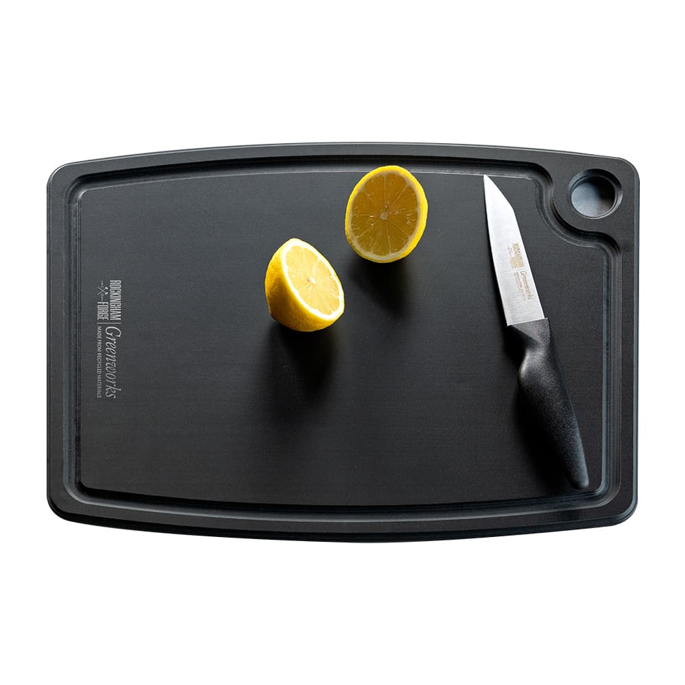 Rockingham Forge Greenworks Recycled Plastic Chopping Board 30x25cm Black