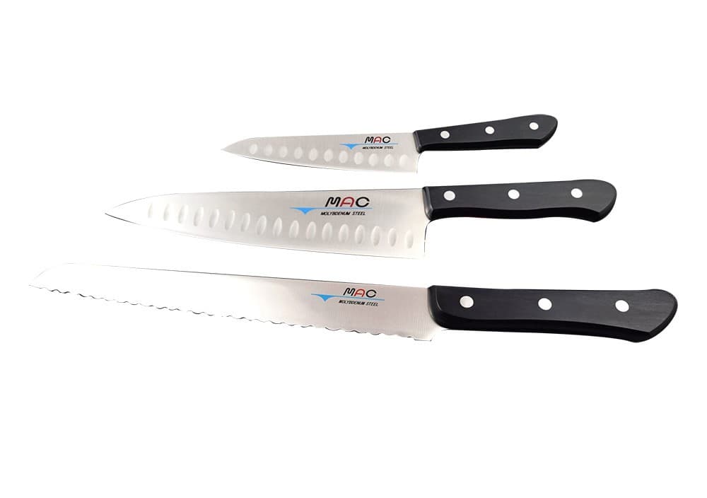 MAC Chef Series 3 Piece Knife Set (CHEF-32)