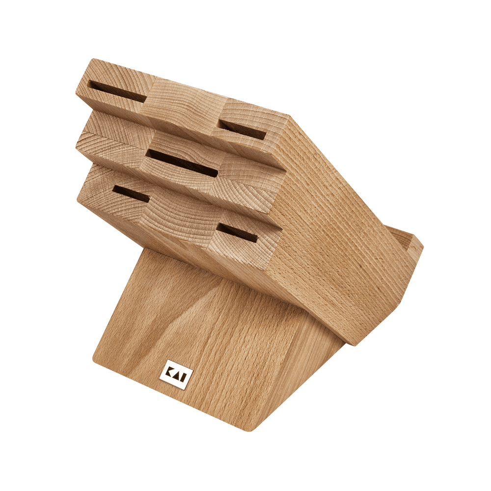 Kai Shun Knife Block With Holder - Beech Wood (KAI-DM-0820)