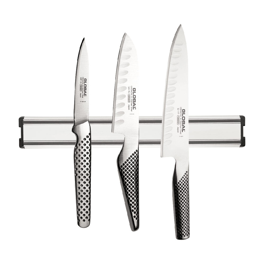 Global 3 Piece Set with Magnetic Knife Rack (EXCLU1MAG)