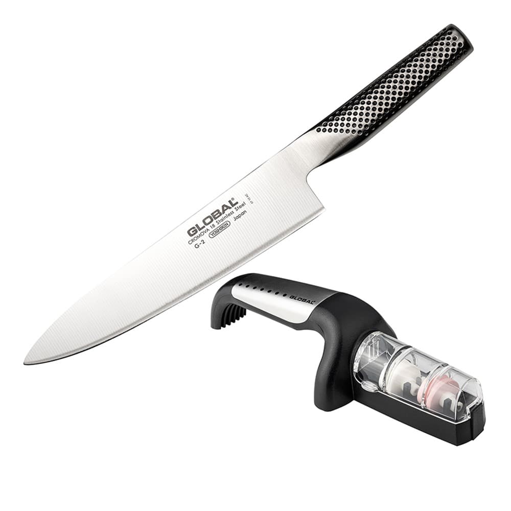 Global Classic 2 Piece Set G-2 & GS-440/SS Sharpener