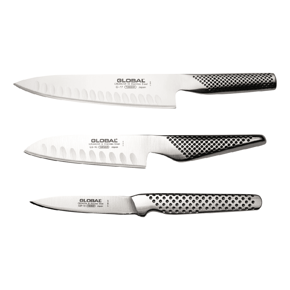 Global Air-Kaze 3 Piece Knife Set (G-779015)