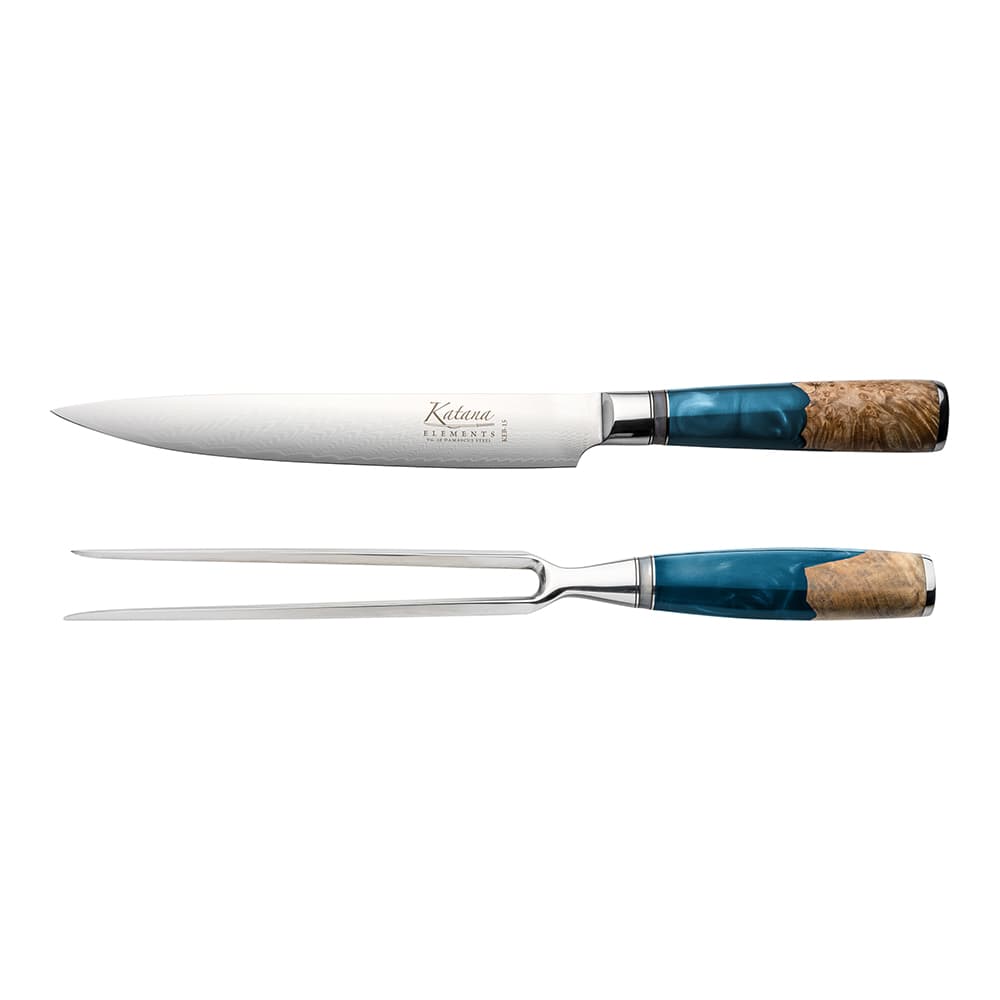 Katana Elements 2 Piece Carving Set Ocean Blue