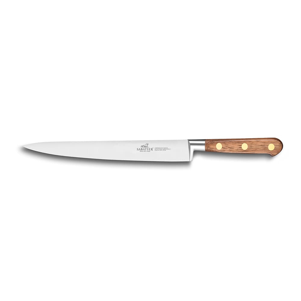 Lion Sabatier® Ideal Perigord 20cm Slicing Knife (Walnut Handle with Brass Rivets)