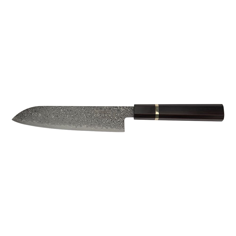 Katana Saya Smoke Santoku Knife 18cm (KSM-02)