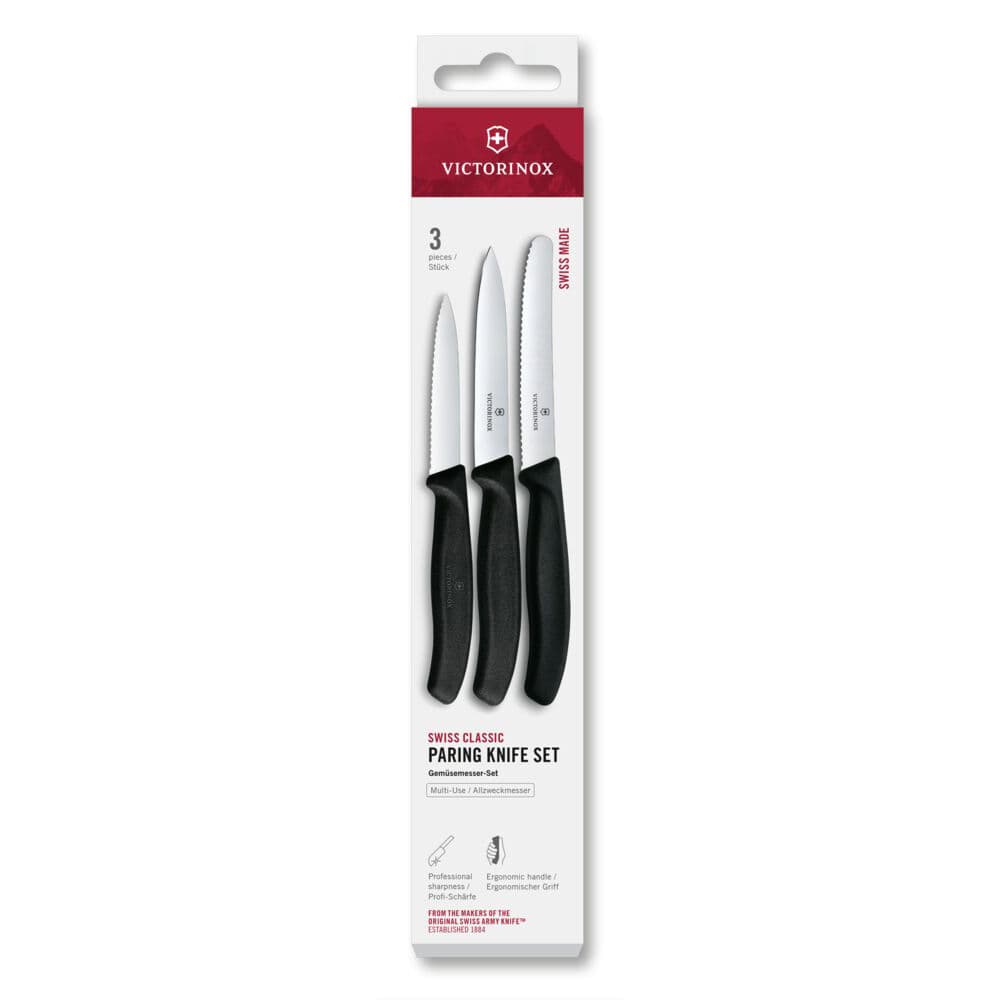 Victorinox Victorinox Swiss Classic paring knife set, 3 pieces Black